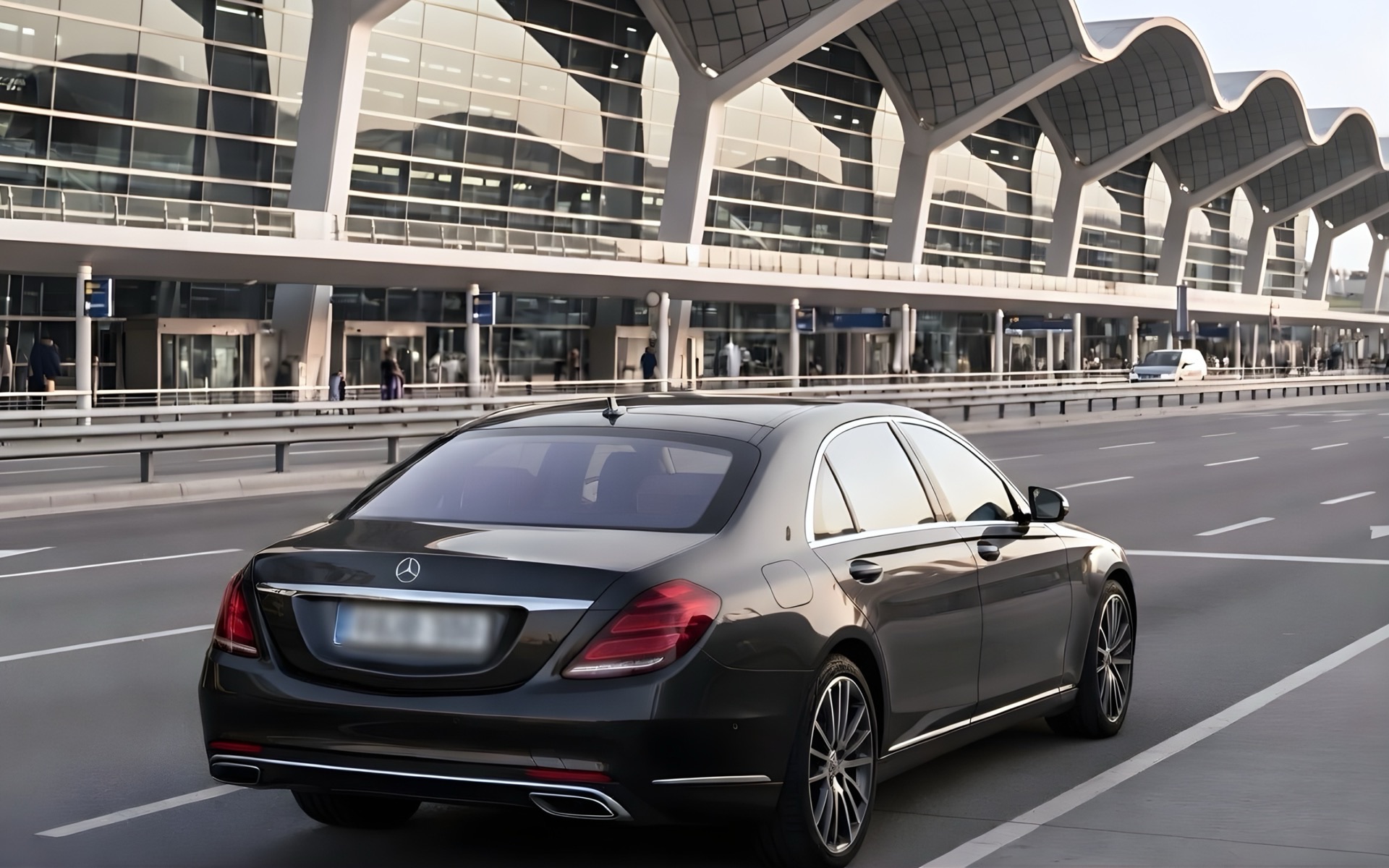 Private car at Barcelona Airport